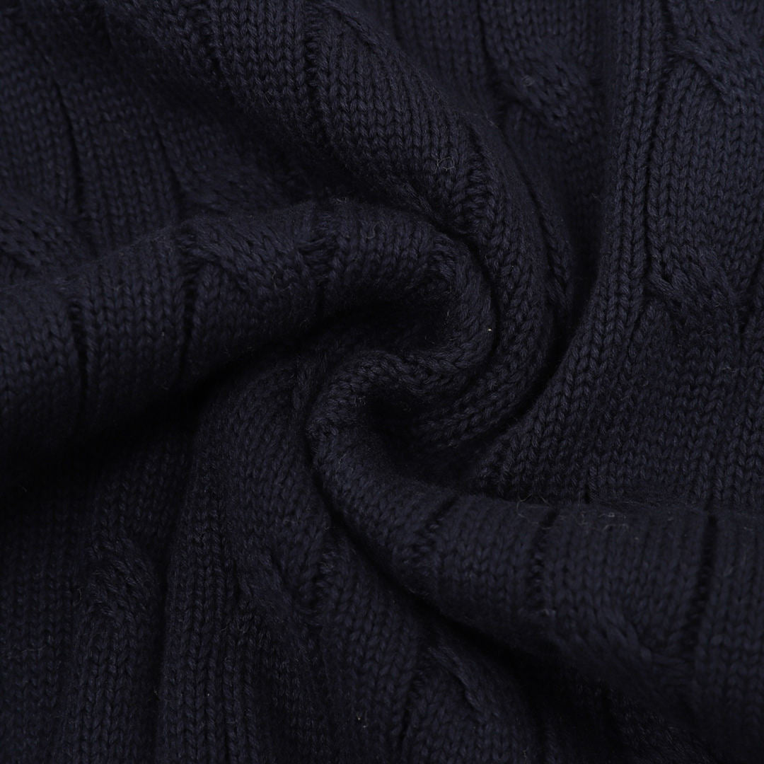 Ralph Lauren Spurs Knitted Polo Shirt Navy