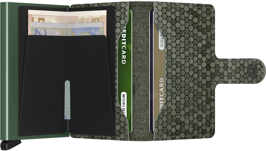 Secrid - RFID Protected Mini Wallet - Hexagon - Green