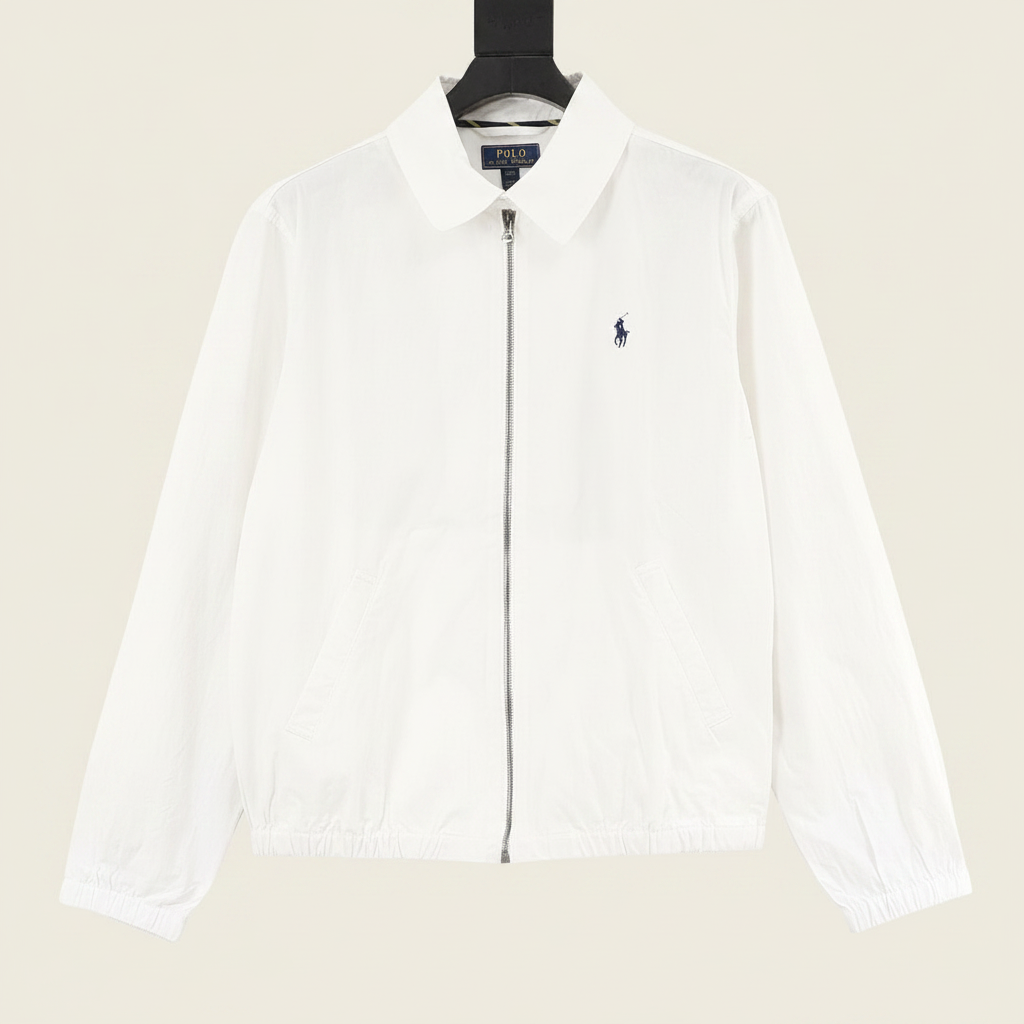 Pony Embroidered Stand-Neck Jacket