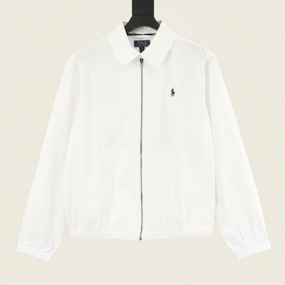 Pony Embroidered Stand-Neck Jacket