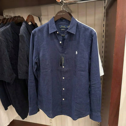 Ralph Lauren Linen/Remi Blend Shirt, Navy