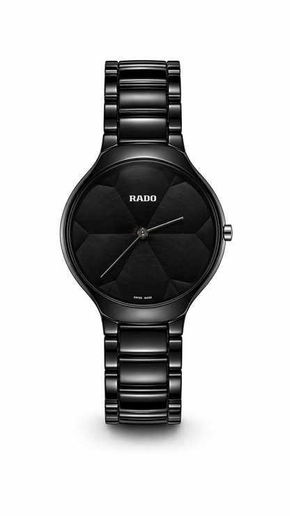 Rado Black Thinline X Great Gardens Of The World True Watch For Men's