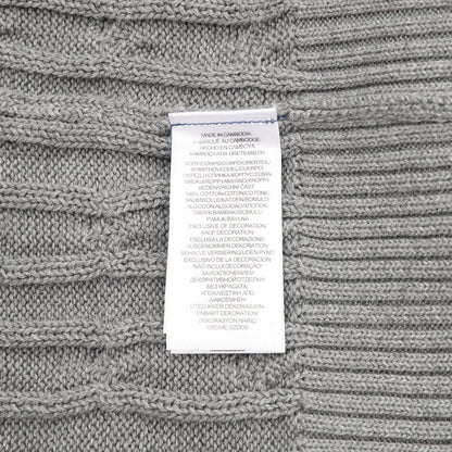 Ralph Lauren Cable-Knit Crewneck Sweater Gray