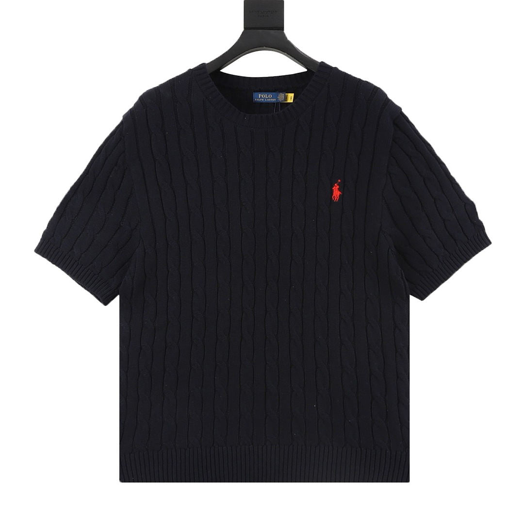 Ralph Lauren Cable-Knit Crewneck Sweater Navy