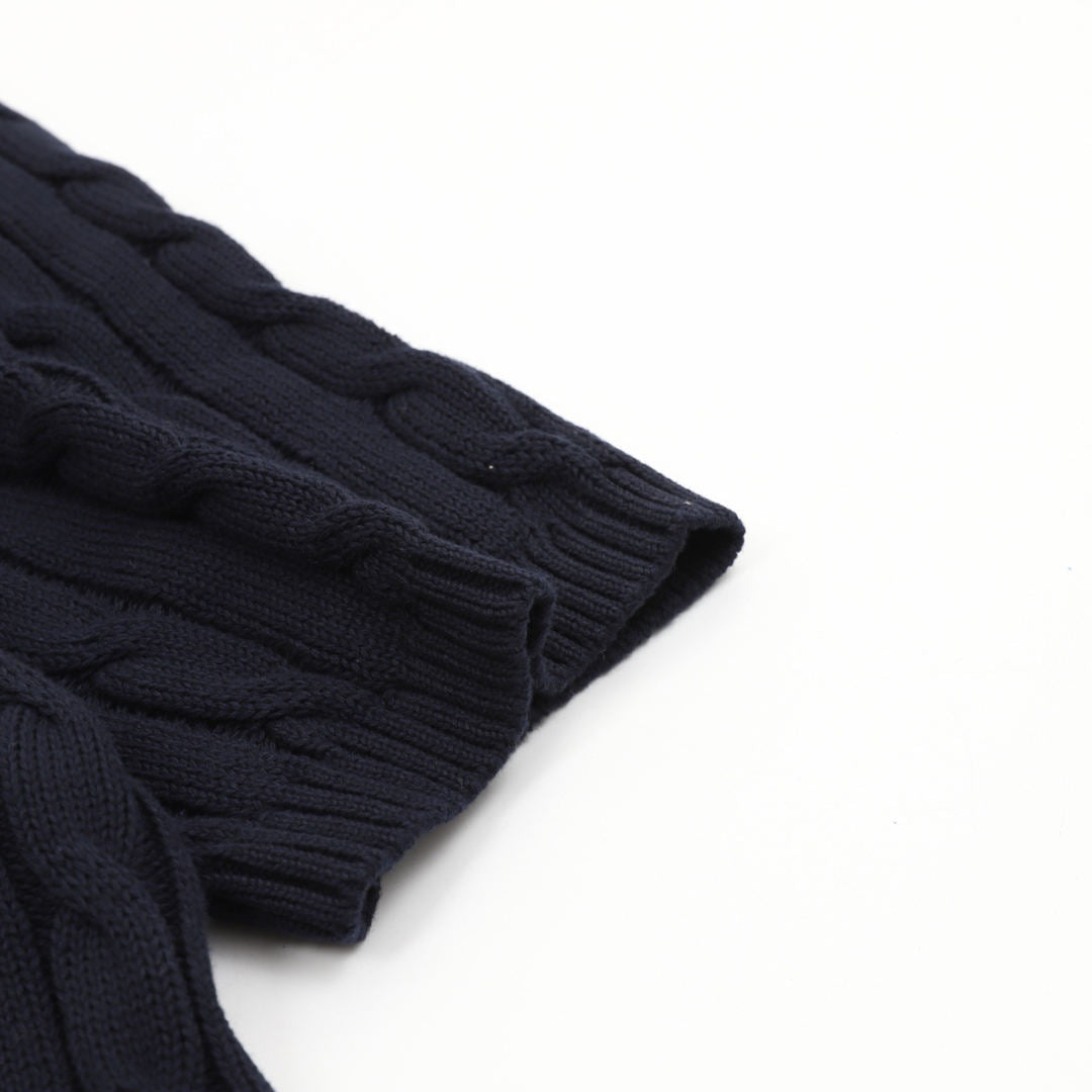 Ralph Lauren Cable-Knit Crewneck Sweater Navy