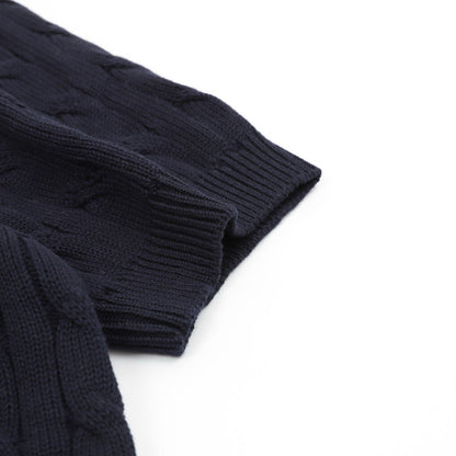 Ralph Lauren Spurs Knitted Polo Shirt Navy