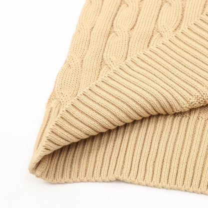 Ralph Lauren Cable-Knit Crewneck Sweater Camel