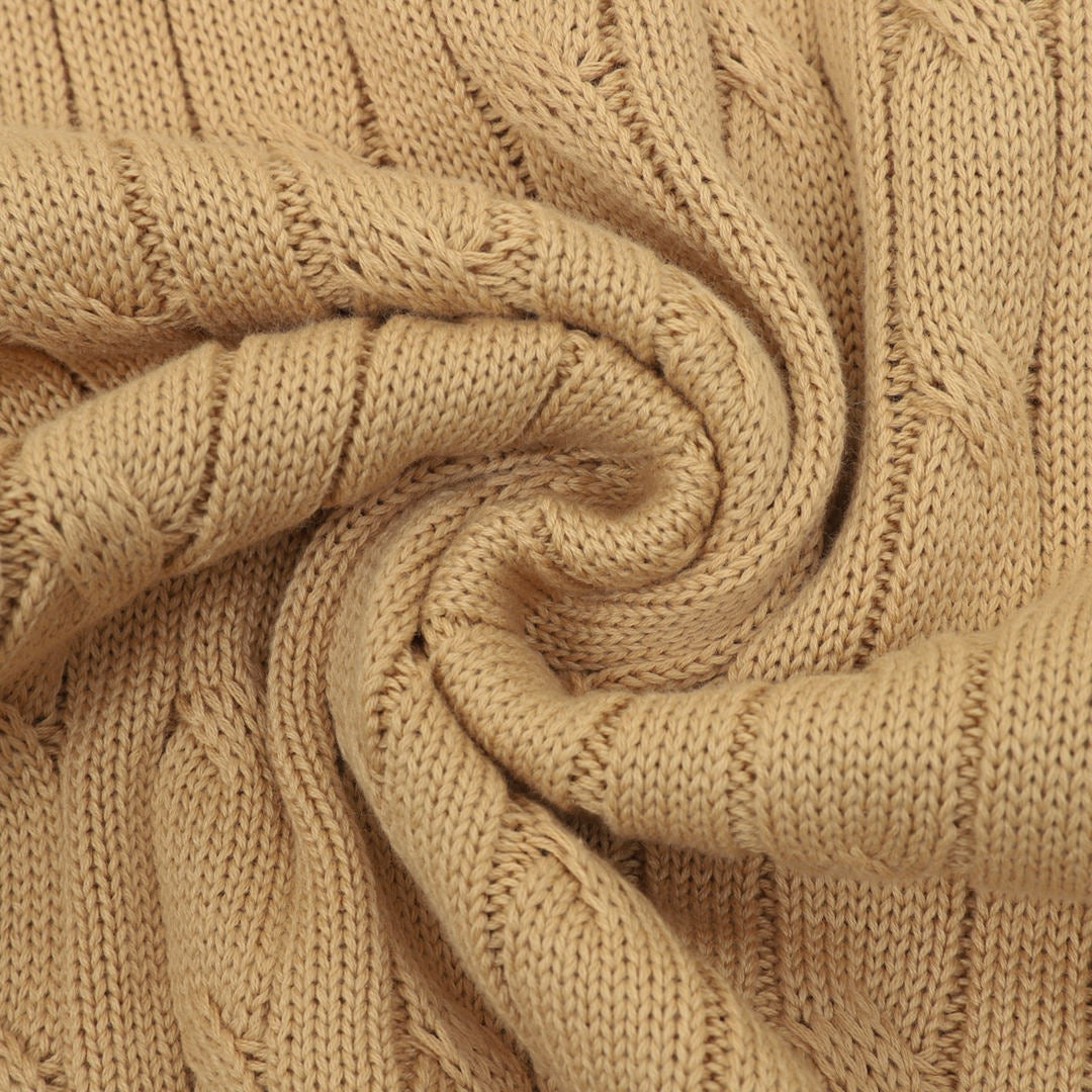 Ralph Lauren Spurs Knitted Polo Shirt Camel