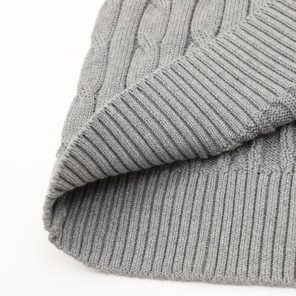 Ralph Lauren Cable-Knit Crewneck Sweater Gray