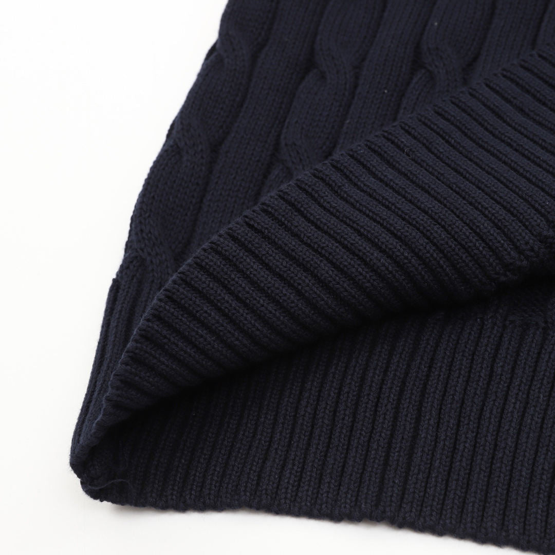Ralph Lauren Cable-Knit Crewneck Sweater Navy