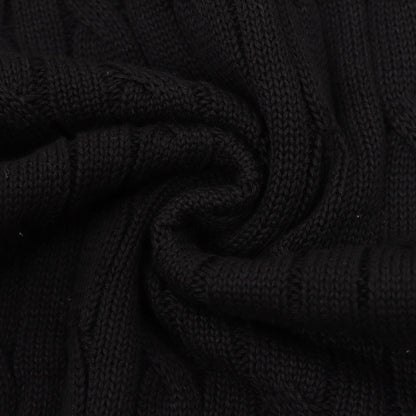 Ralph Lauren Spurs Knitted Polo Shirt Black