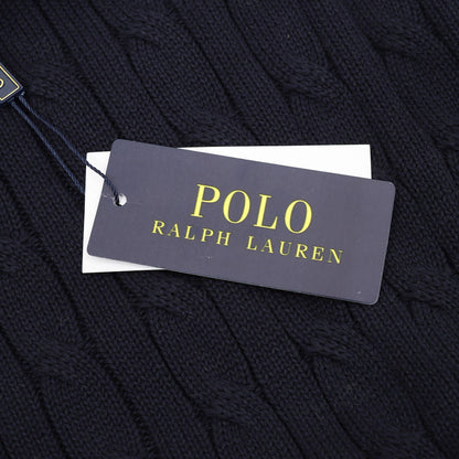Ralph Lauren Spurs Knitted Polo Shirt Navy