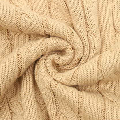 Ralph Lauren Cable-Knit Crewneck Sweater Camel