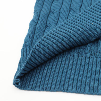 Ralph Lauren Cable-Knit Crewneck Sweater Teal