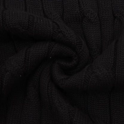 Ralph Lauren Cable-Knit Crewneck Sweater Black