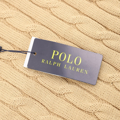 Ralph Lauren Cable-Knit Crewneck Sweater Camel