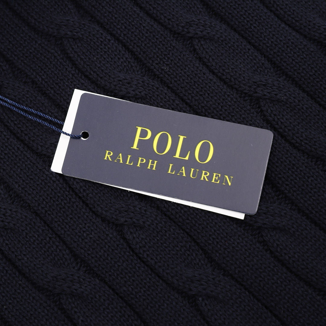 Ralph Lauren Cable-Knit Crewneck Sweater Navy