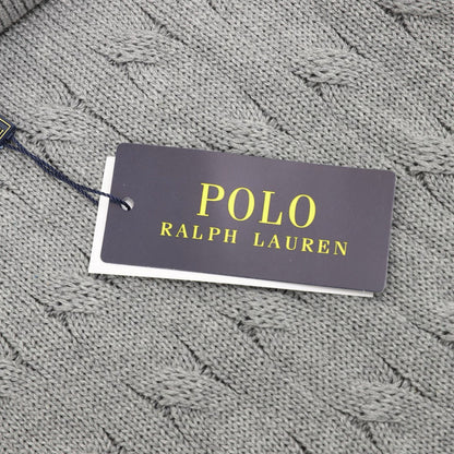 Ralph Lauren Spurs Knitted Polo Shirt Gray
