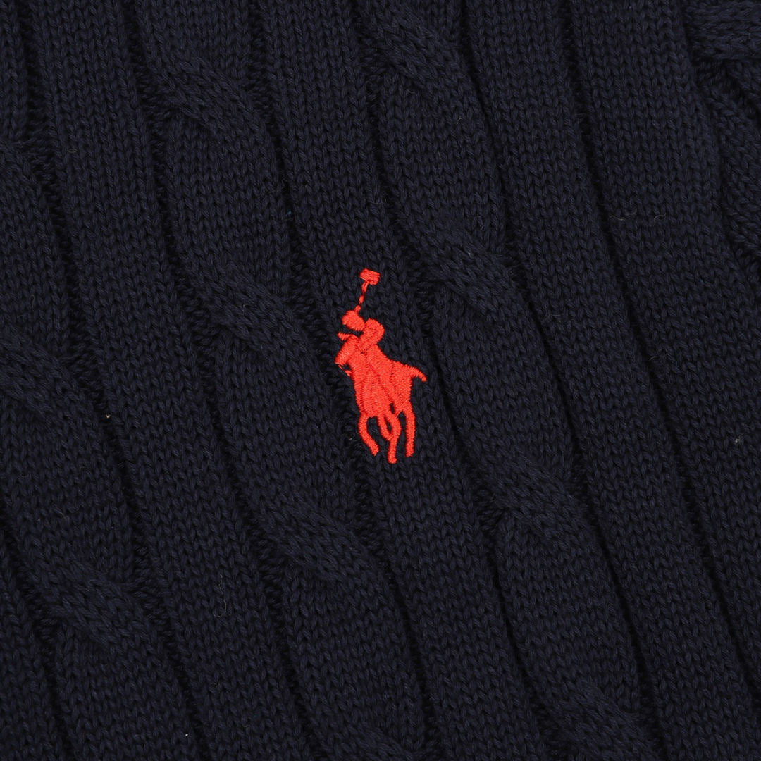 Ralph Lauren Cable-Knit Crewneck Sweater Navy