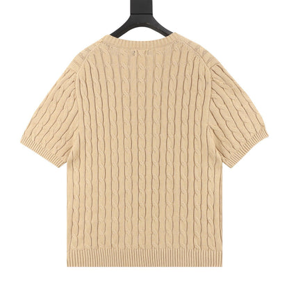 Ralph Lauren Cable-Knit Crewneck Sweater Camel