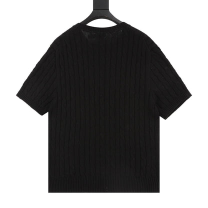 Ralph Lauren Cable-Knit Crewneck Sweater Black