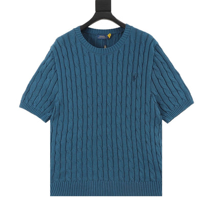 Ralph Lauren Cable-Knit Crewneck Sweater Teal