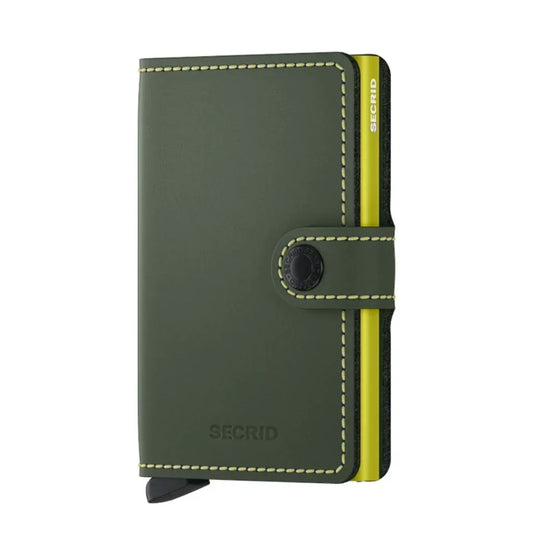 Secrid - RFID Protected Mini Wallet - Matte - Green & Lime