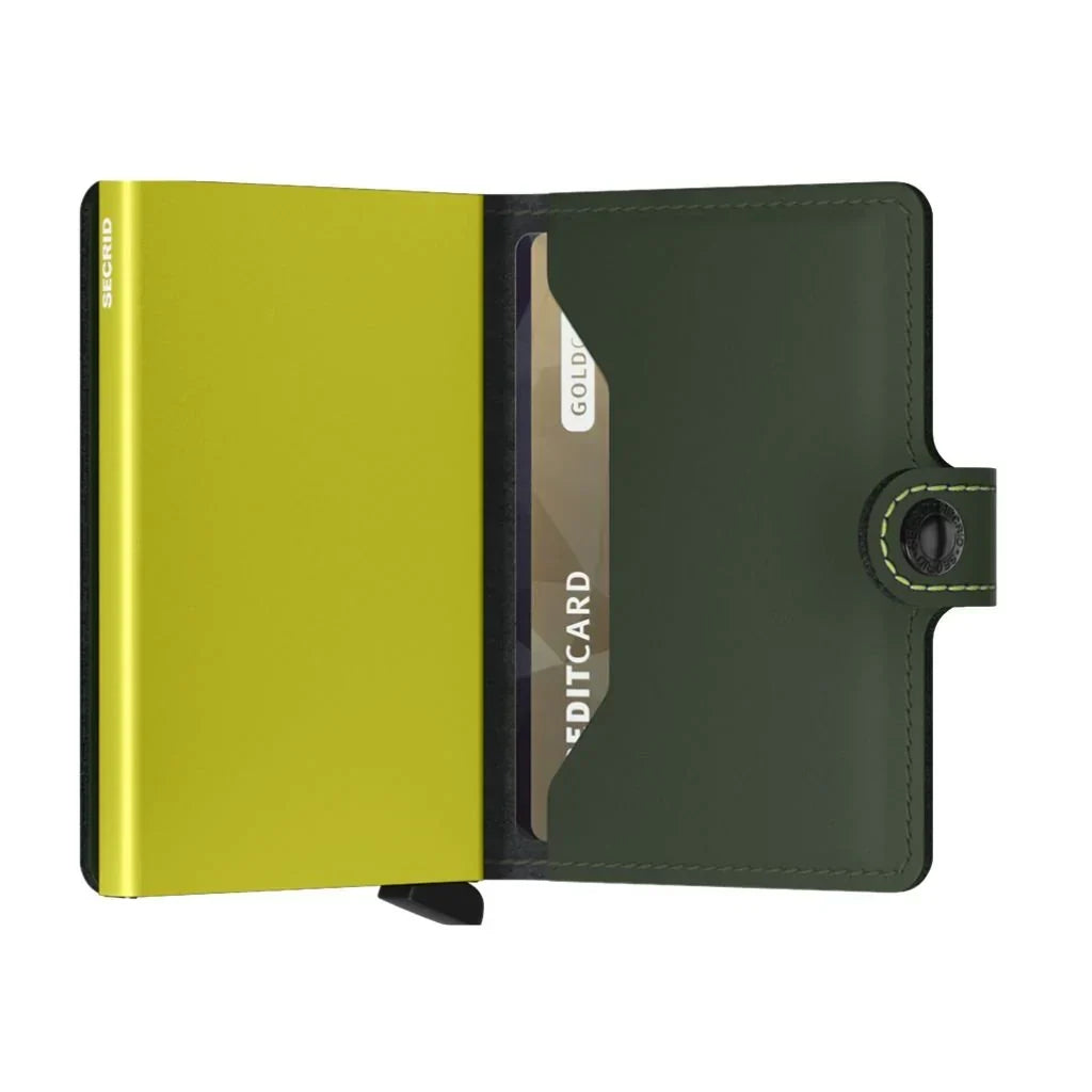 Secrid - RFID Protected Mini Wallet - Matte - Green & Lime