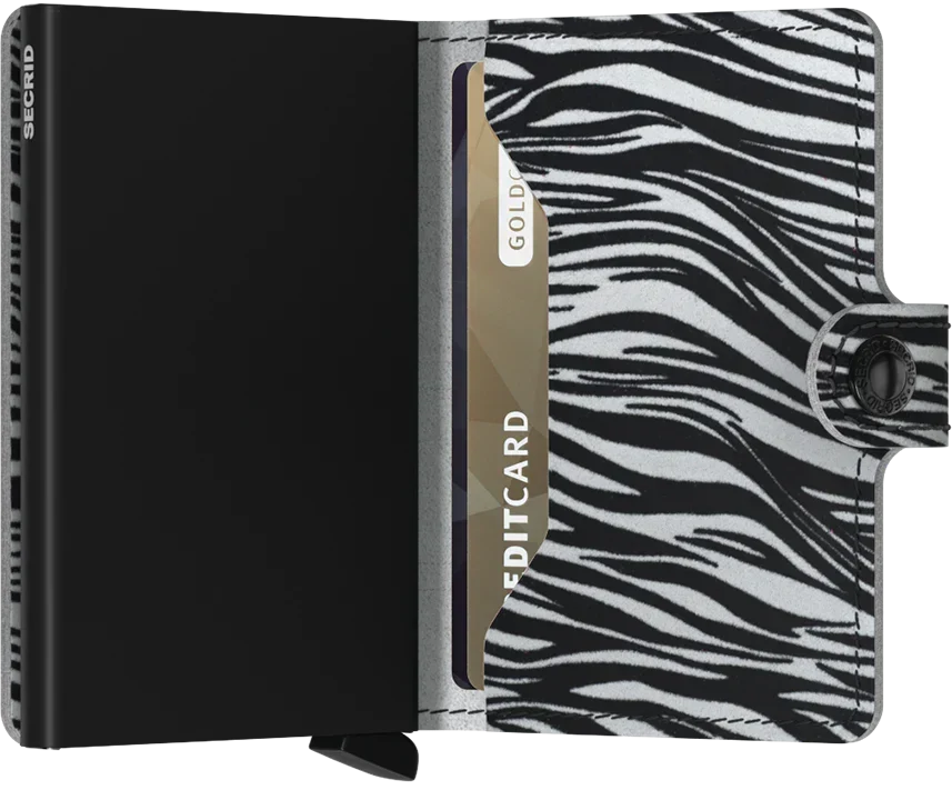 Secrid - RFID Protected Mini Wallet - Zebra - Light Grey