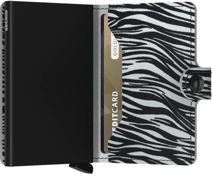 Secrid - RFID Protected Mini Wallet - Zebra - Light Grey