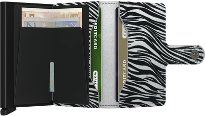 Secrid - RFID Protected Mini Wallet - Zebra - Light Grey