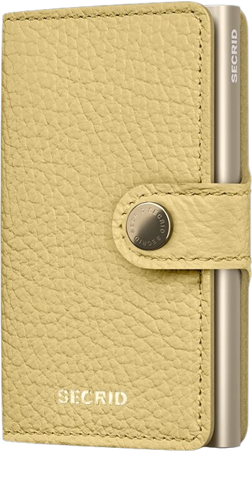 Secrid - RFID Protected Mini Wallet - Pebble - Butter Yellow