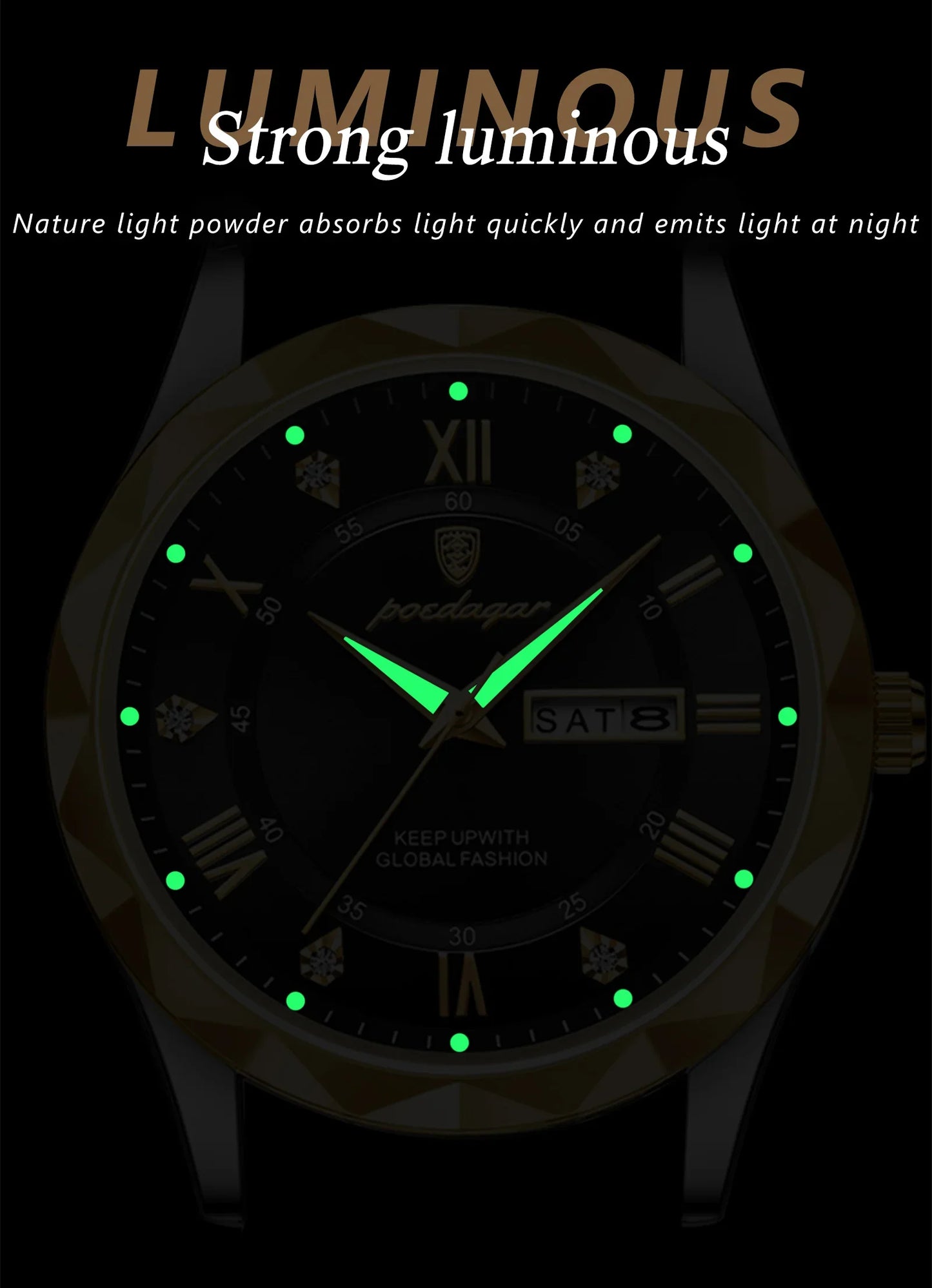 POEDAGAR Prestige Day-Date Watch