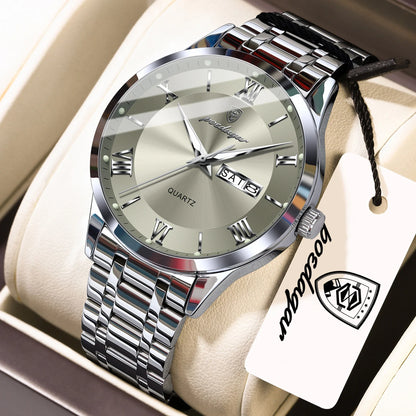 POEDAGAR Classic Day-Date Watch