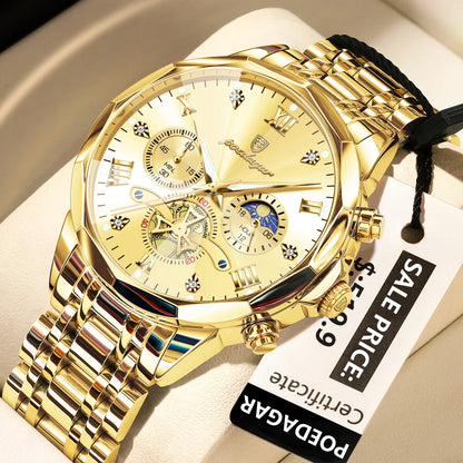 POEDAGAR Chrono Classic Watch