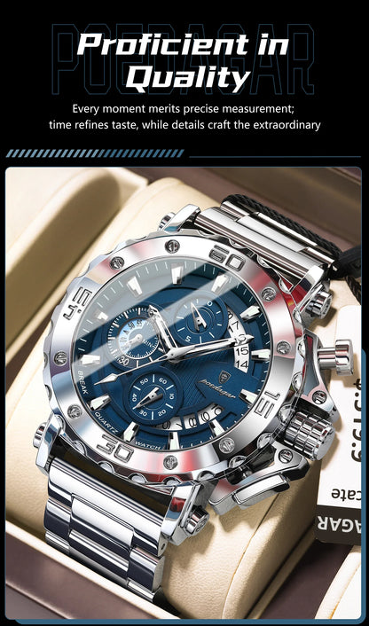 POEDAGAR Titan Chronograph Watch