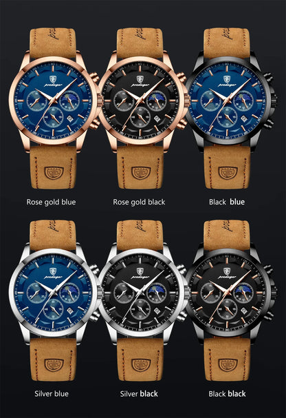 POEDAGAR Vanguard Chronograph Watch