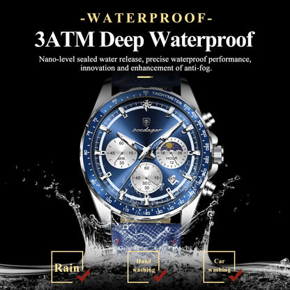 POEDAGAR Sport Chrono Watch