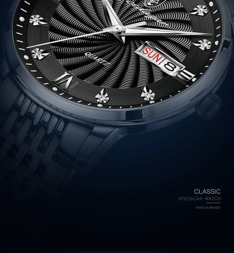 POEDAGAR Royal Day-Date Watch