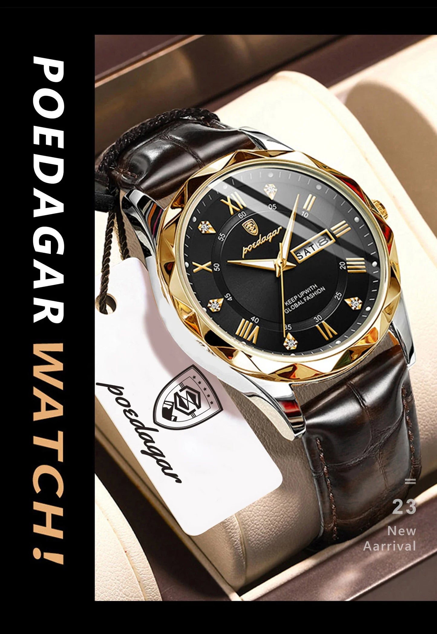 POEDAGAR Prestige Day-Date Watch