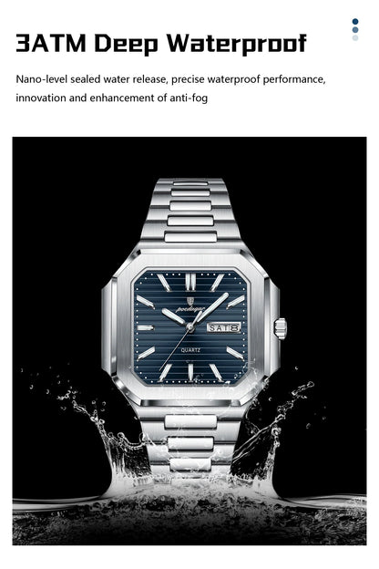 POEDAGAR Royal Square Watch