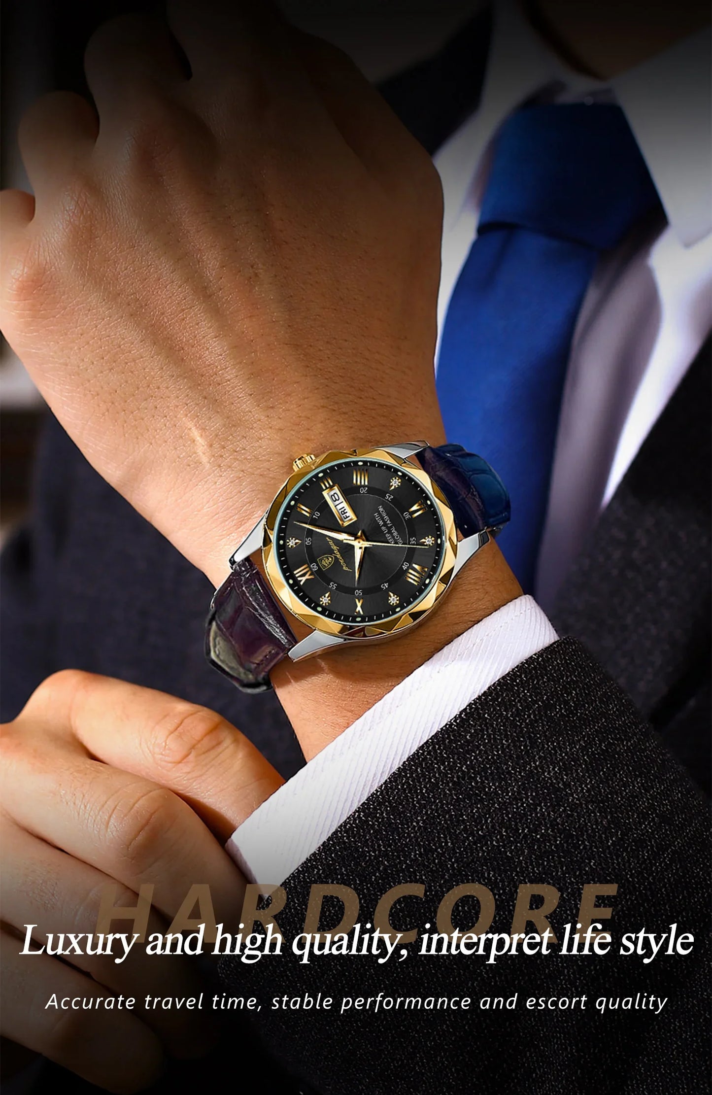 POEDAGAR Prestige Day-Date Watch