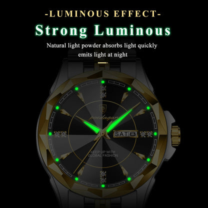 POEDAGAR Royal Steel Watch