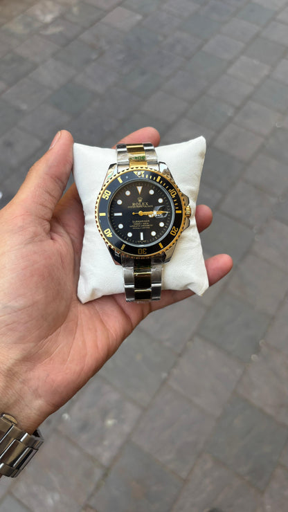 Ro-l-ex Submariner Analog Black Dial Men's Watch