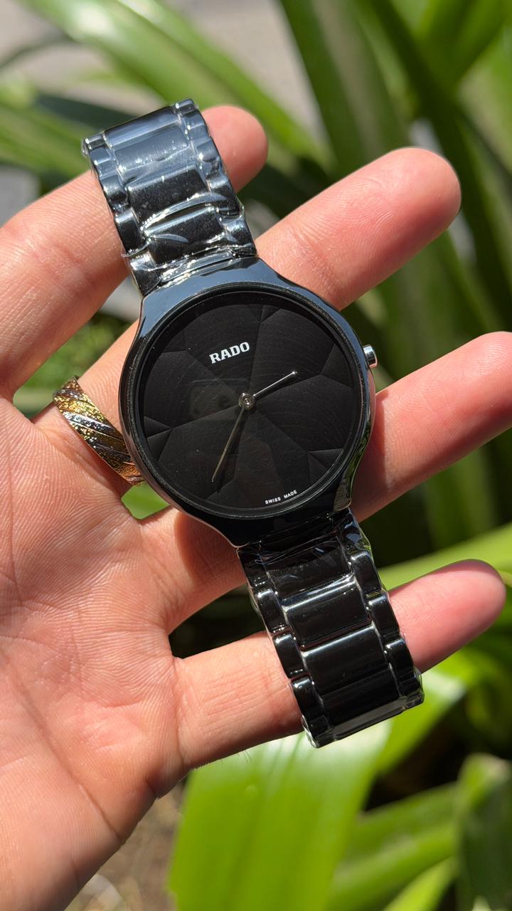 Rado Black Thinline X Great Gardens Of The World True Watch For Men's