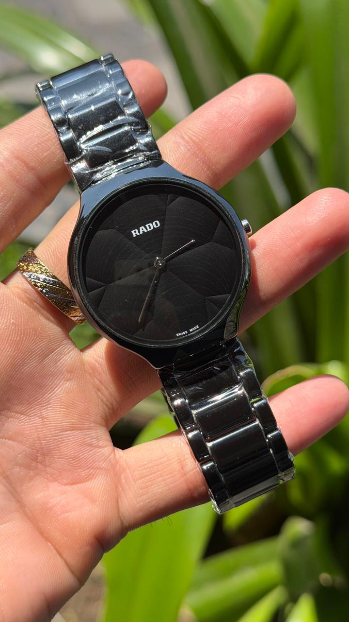 Rado Black Thinline X Great Gardens Of The World True Watch For Men's
