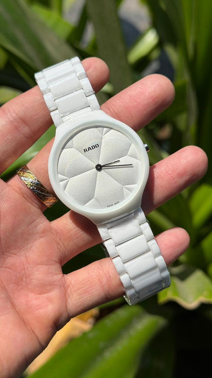 Rado White Thinline X Great Gardens Of The World True Men's Watch