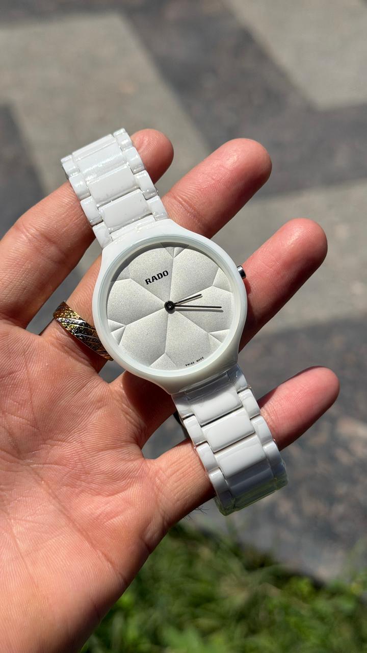 Rado White Thinline X Great Gardens Of The World True Men's Watch