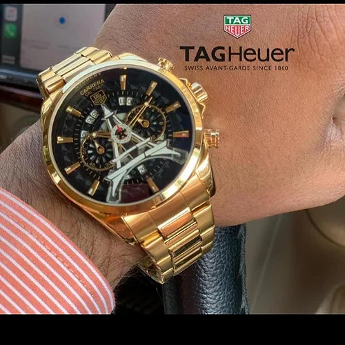 Tag-Heuer Grand Carrera Metal Strap Men's Watch