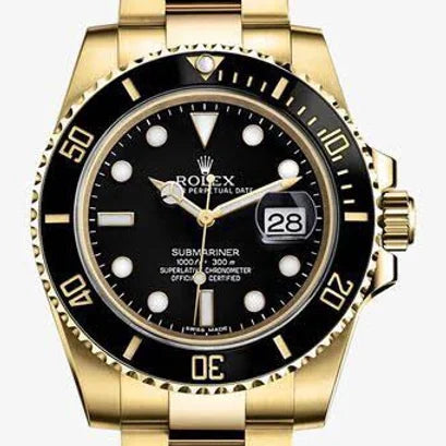 Rol-ex Automatic Black Dial Men's Watch